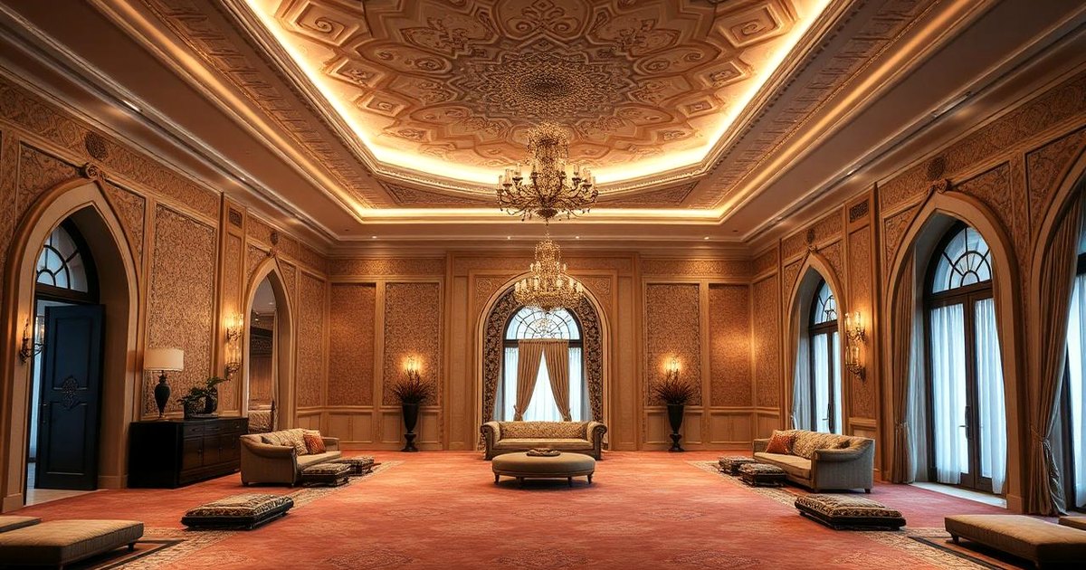 تصميم مجلس رجال فاخر في الرياض
