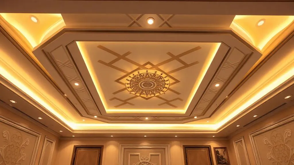 تصميم جبس بورد مع إضاءة مخفية